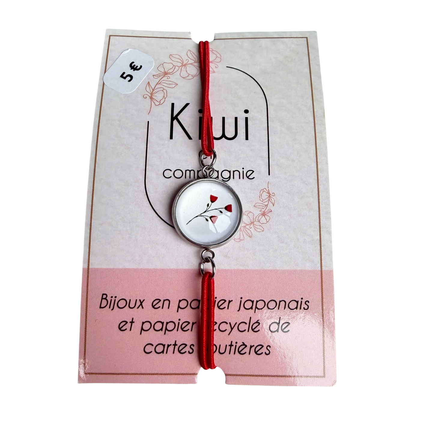 Bracelet enfant en papier japonais Kiwi & compagnie