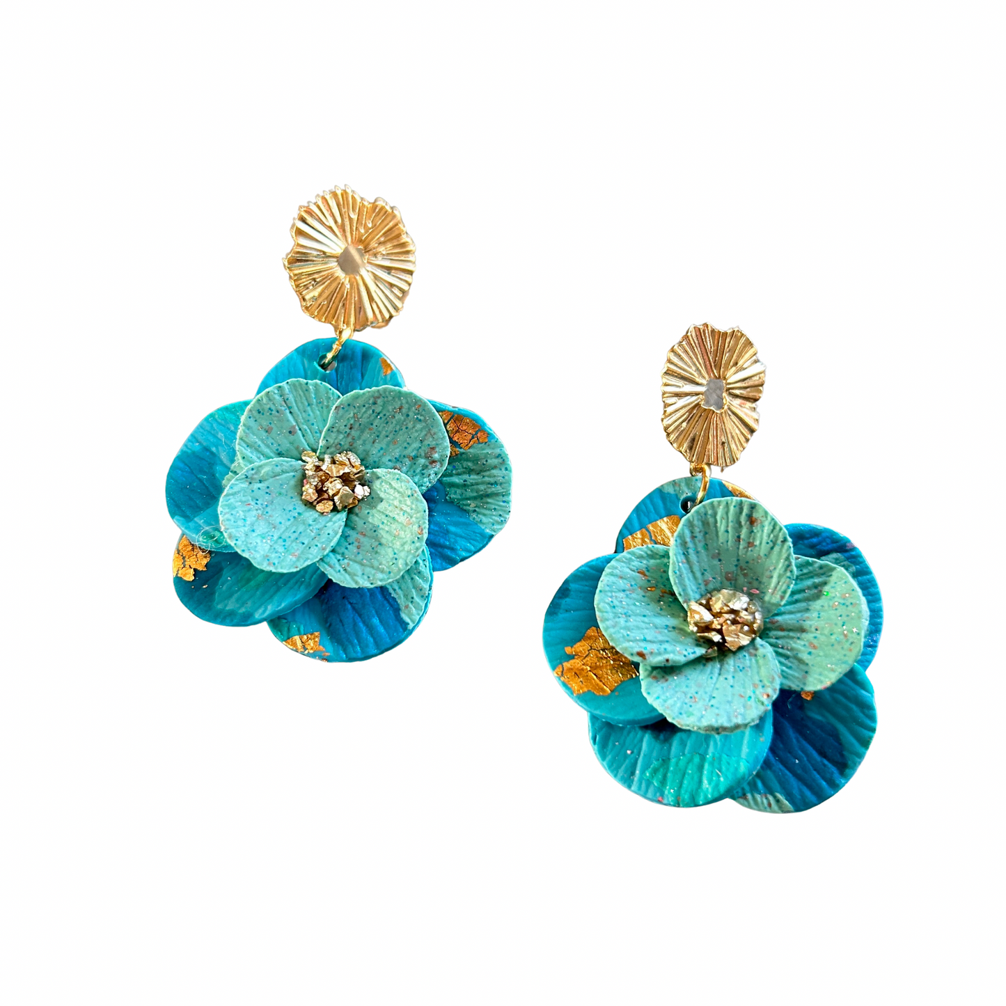 🌼 Boucles d’oreilles Zinnia Pistil’art