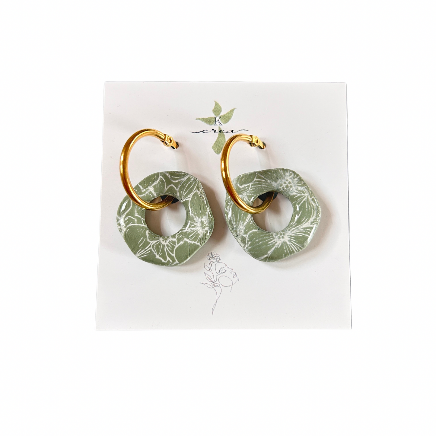 Boucles d’oreilles créoles Kcrea