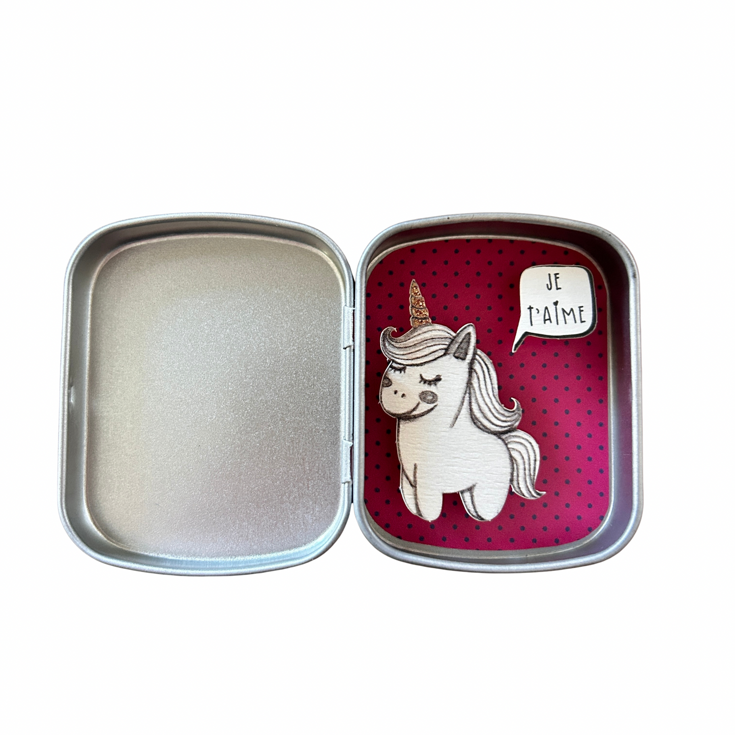 Boîte réconfort minute " je t’aime " Papier clémentine