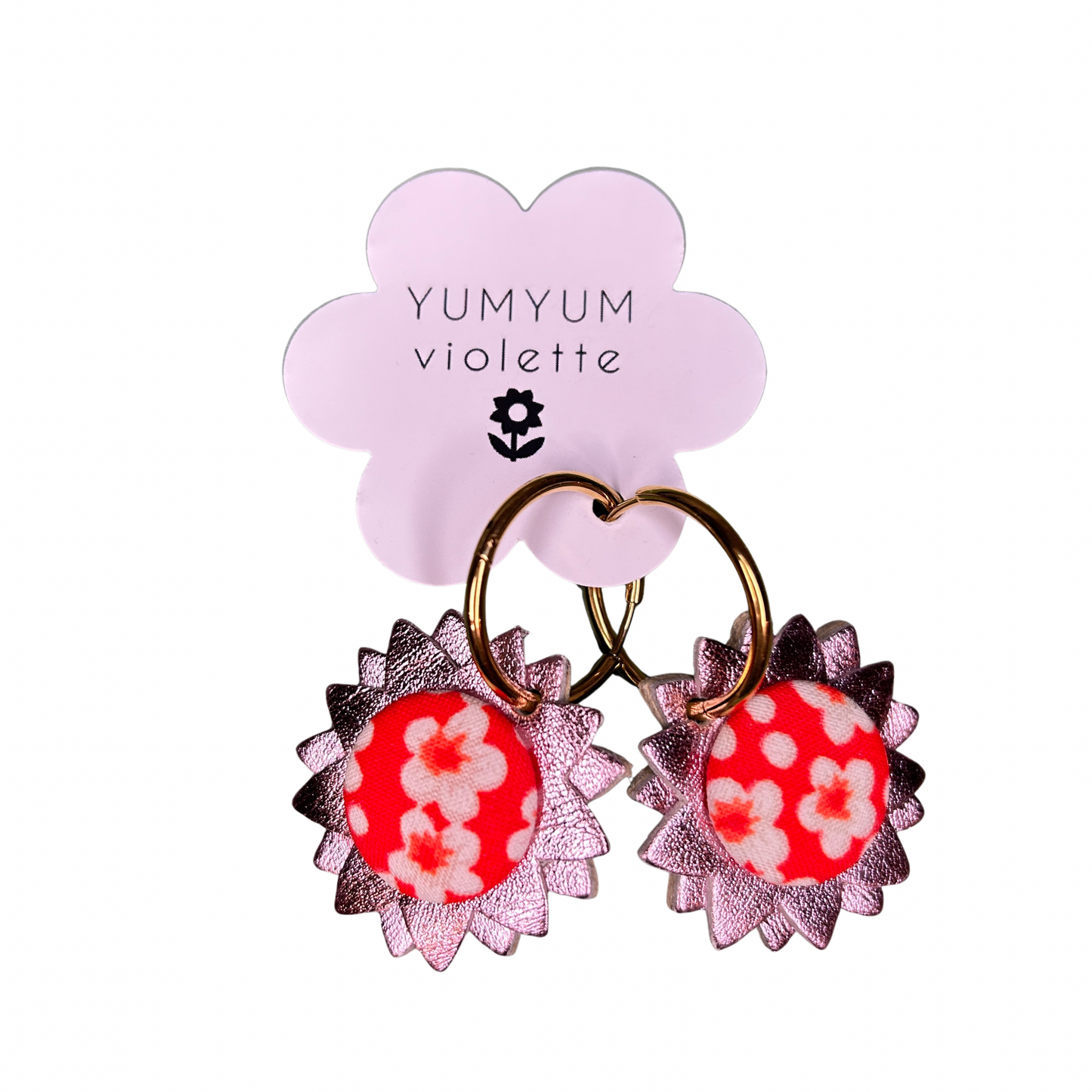 Boucles d’oreilles Soleil - YumYum violette