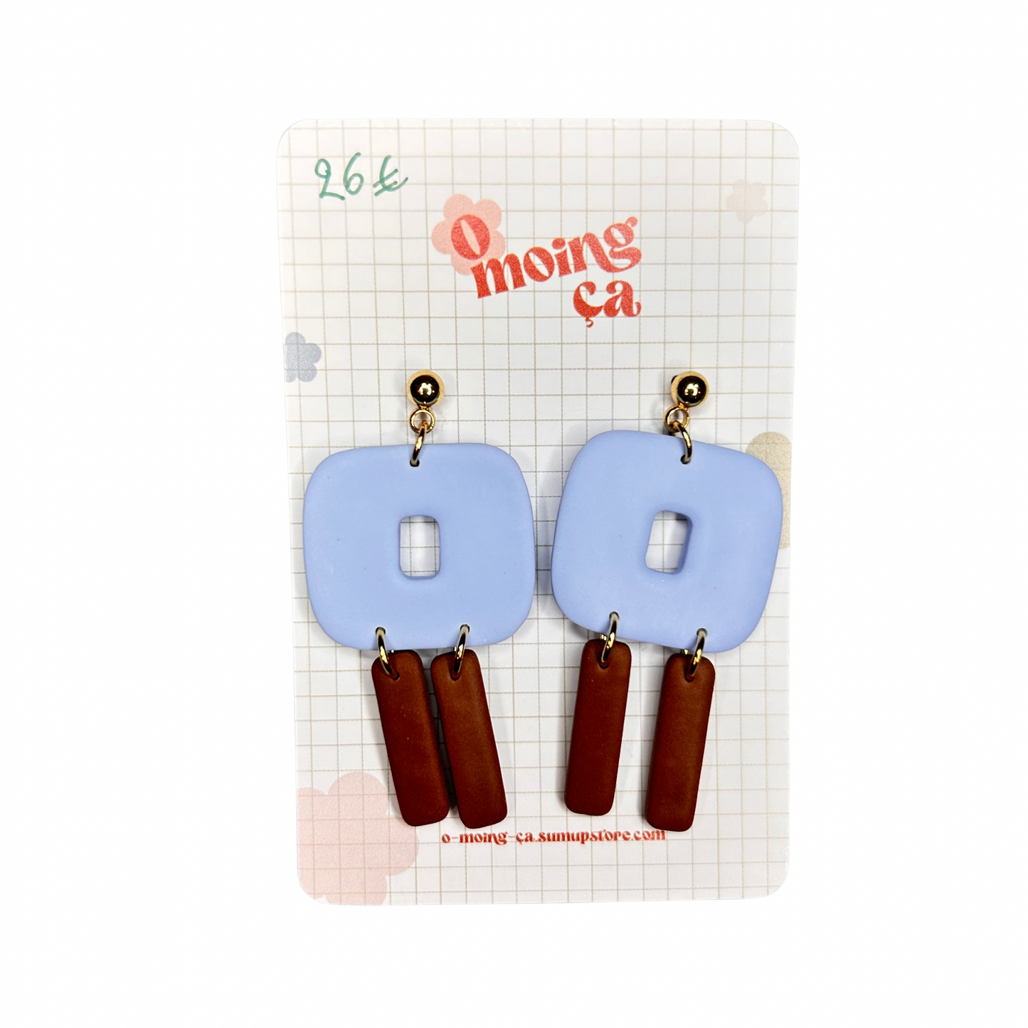 Boucles d’oreilles Duo O moing ça