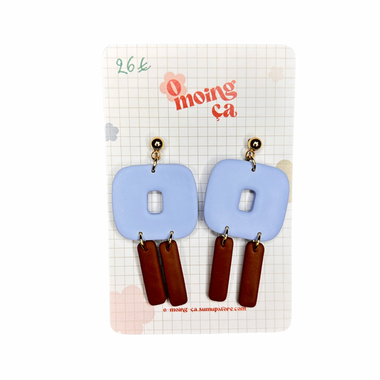 Boucles d’oreilles Duo O moing ça