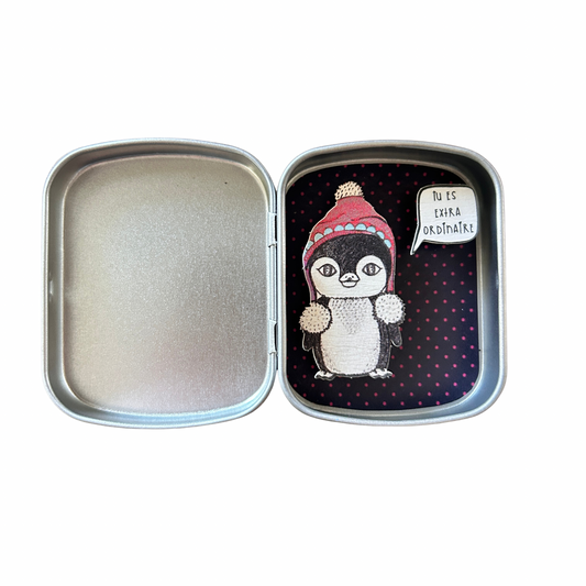 Boîte réconfort minute " tu es extra ordinaire " Papier clémentine