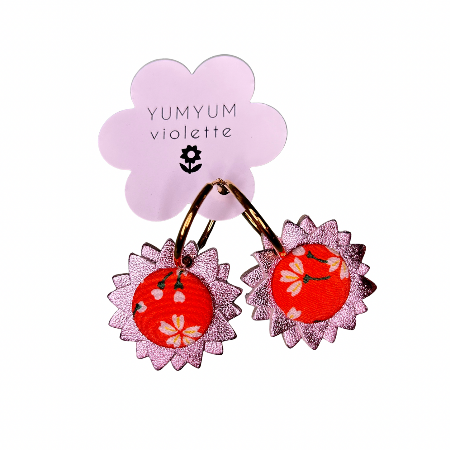 Boucles d’oreilles Soleil - YumYum violette