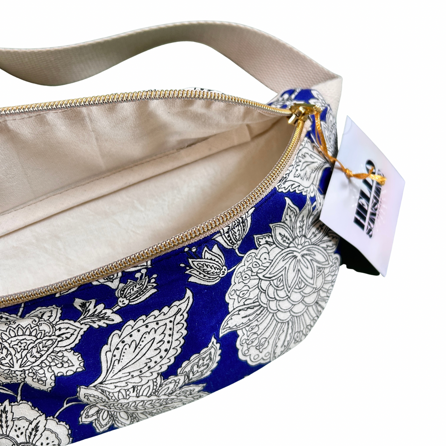 Sac banane imprimés fleurs & Liberty Hello sunshine