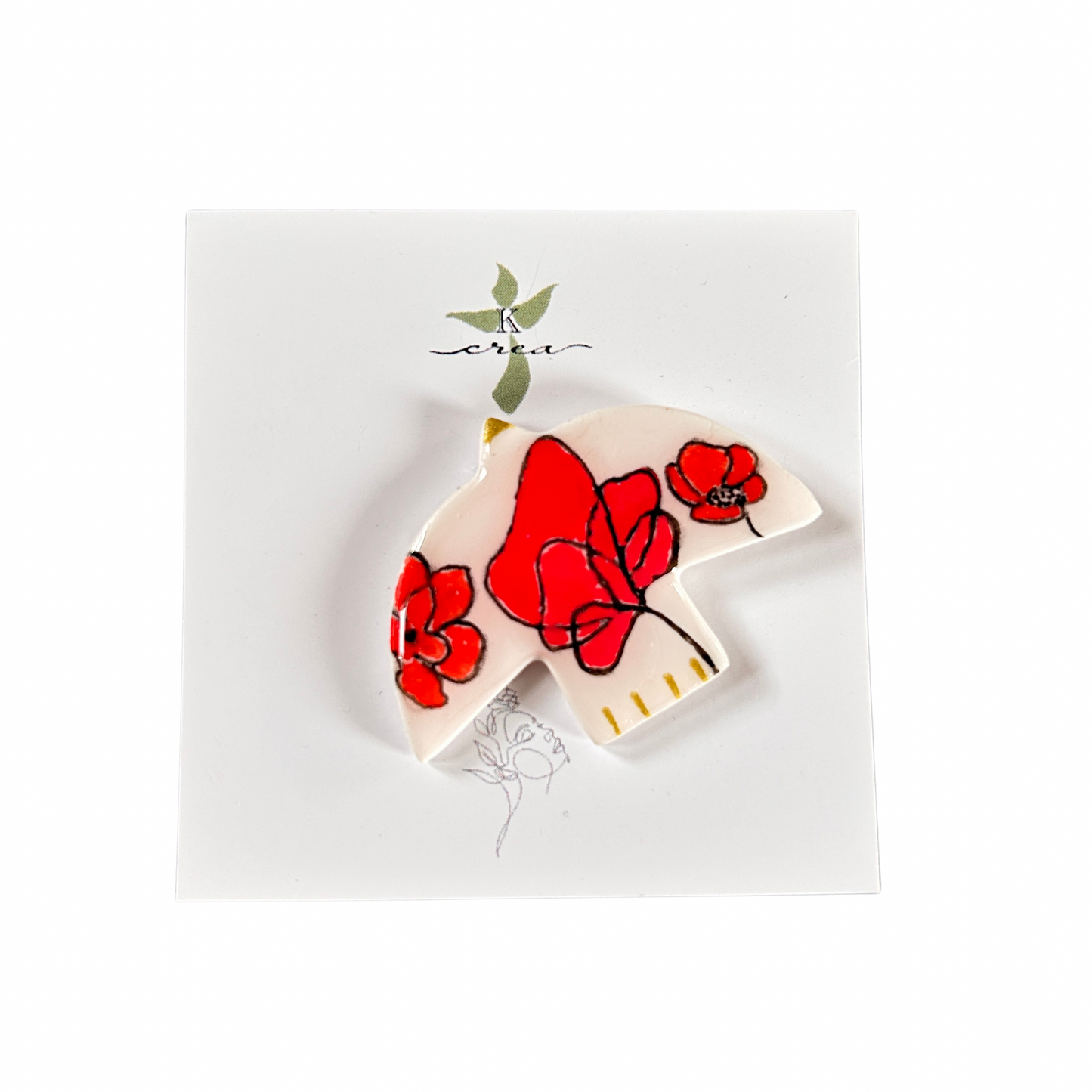 Broche oiseau Kcrea