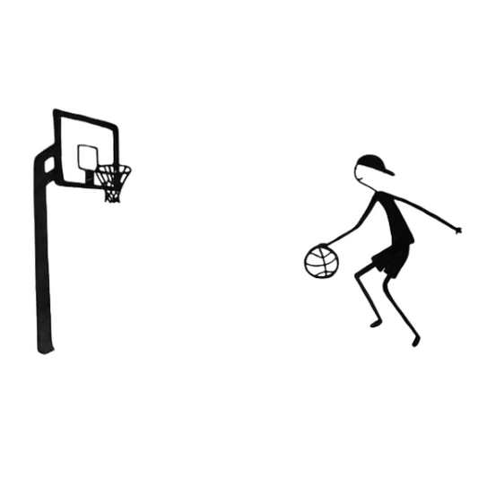 Décoration basketteur Filomen 3D