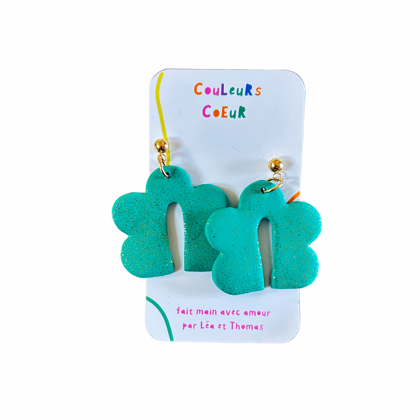 Boucles d’oreilles Mallorca Couleurs coeur