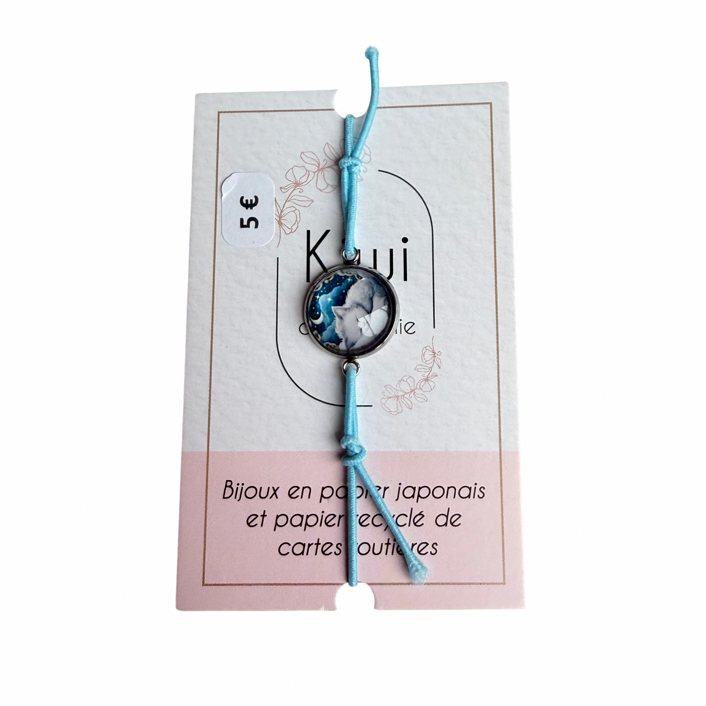 Bracelet enfant en papier japonais Kiwi & compagnie