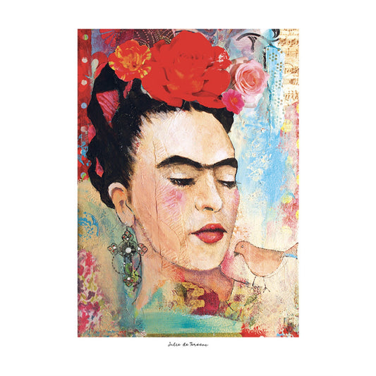 Affiche visage de Frida Julie Deterssac
