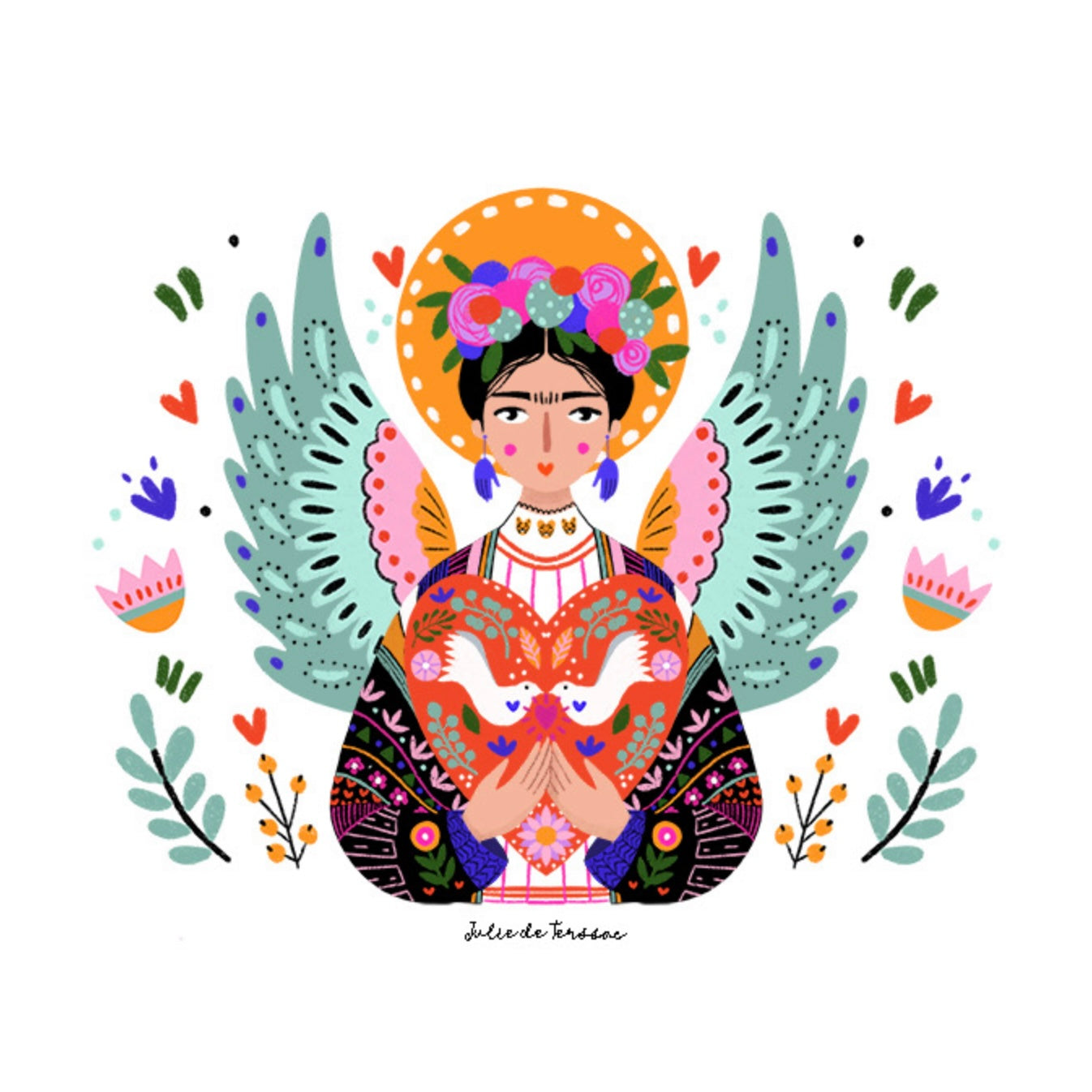 Affiche Frida aux ailes Julie Deterssac