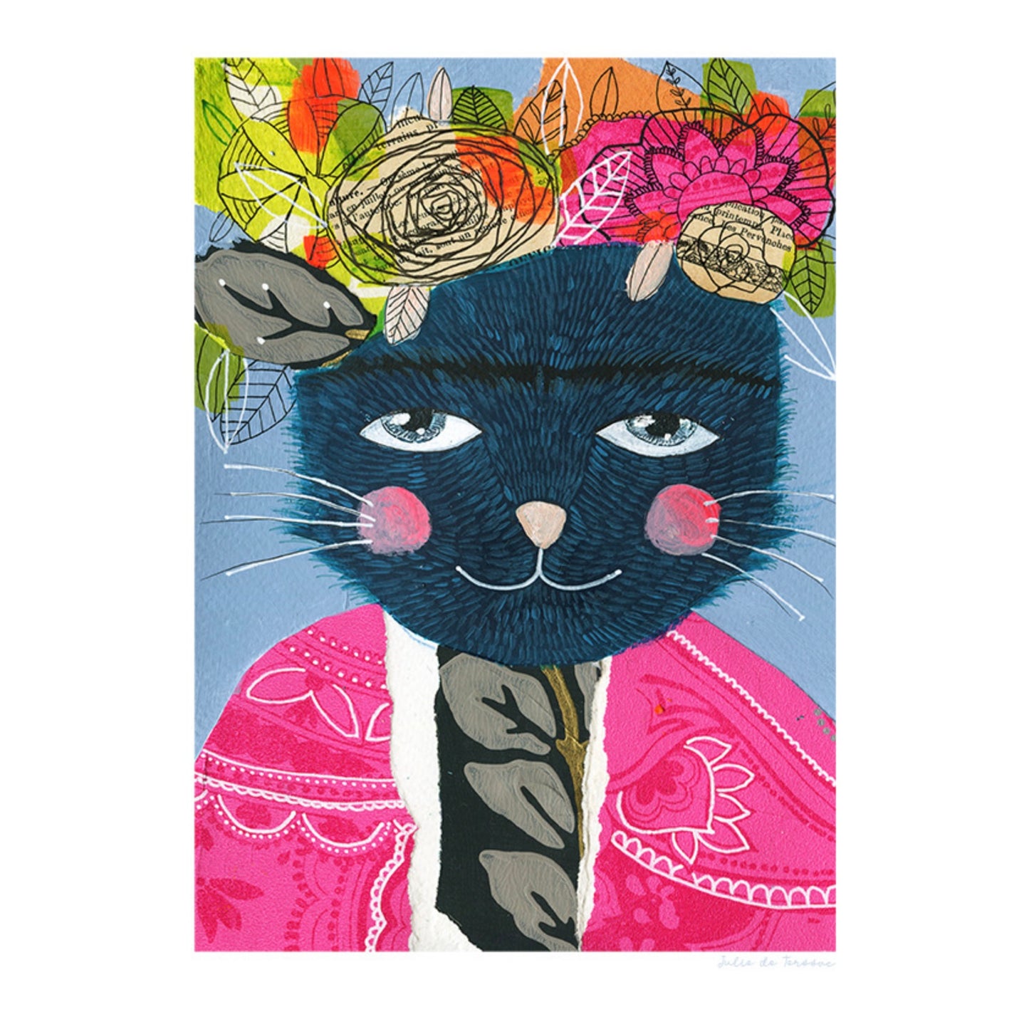 Affiche Chat Frida Julie Deterssac
