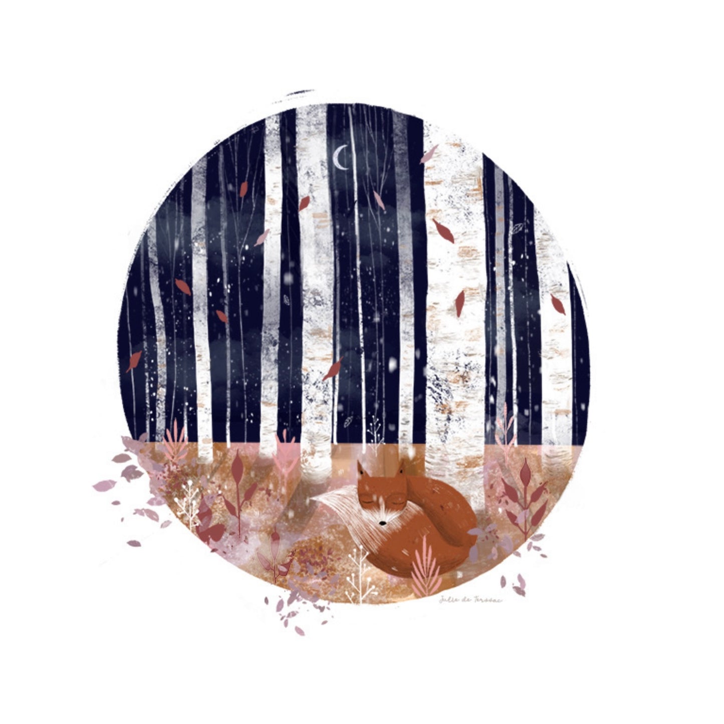 Affiche Renard forêt Julie Deterssac