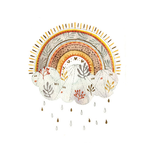 Affiche arc en ciel automne Julie Deterssac