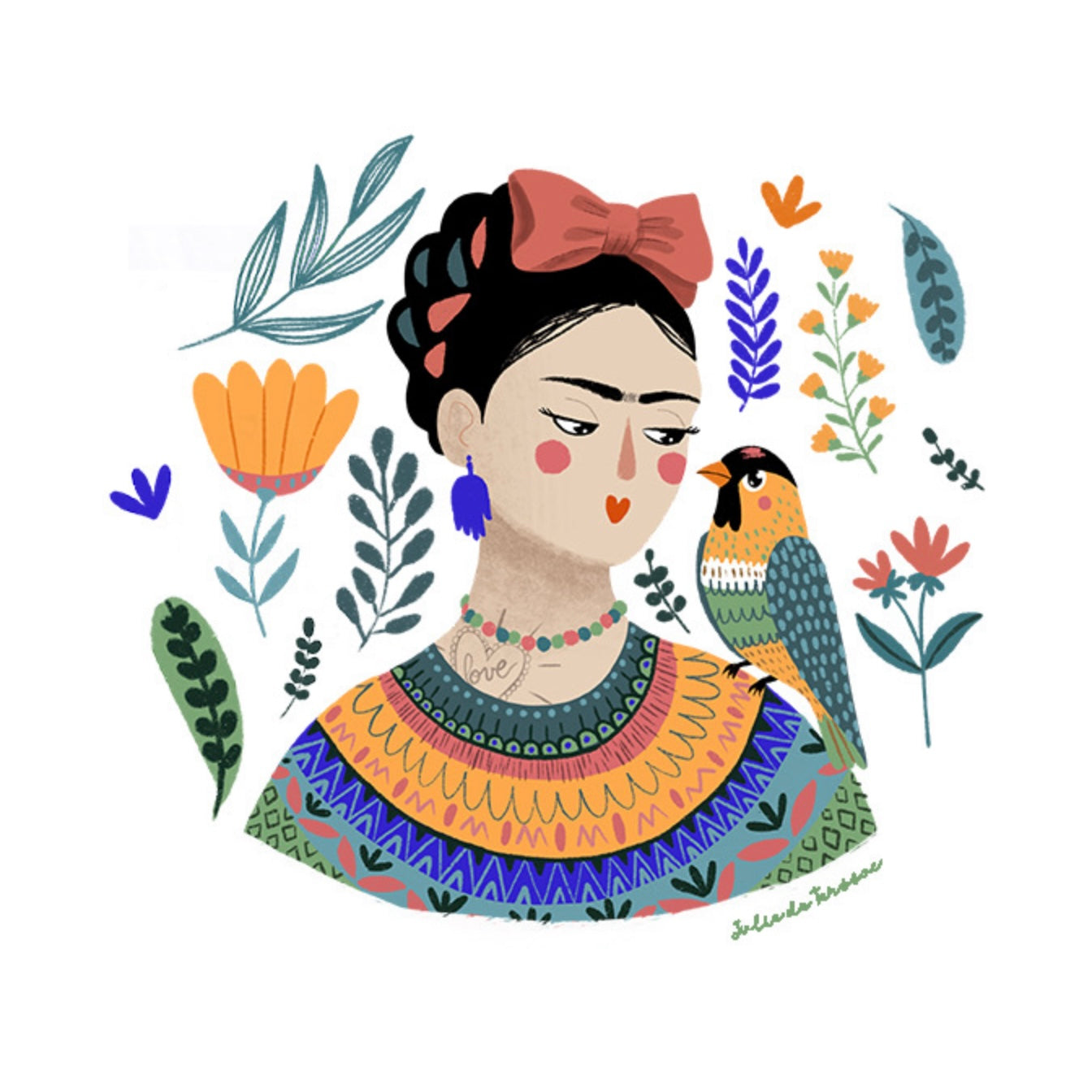 Affiche Frida Kahlo Julie Deterssac