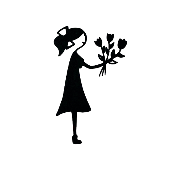 Décoration bouquet de fleurs Filomen 3D