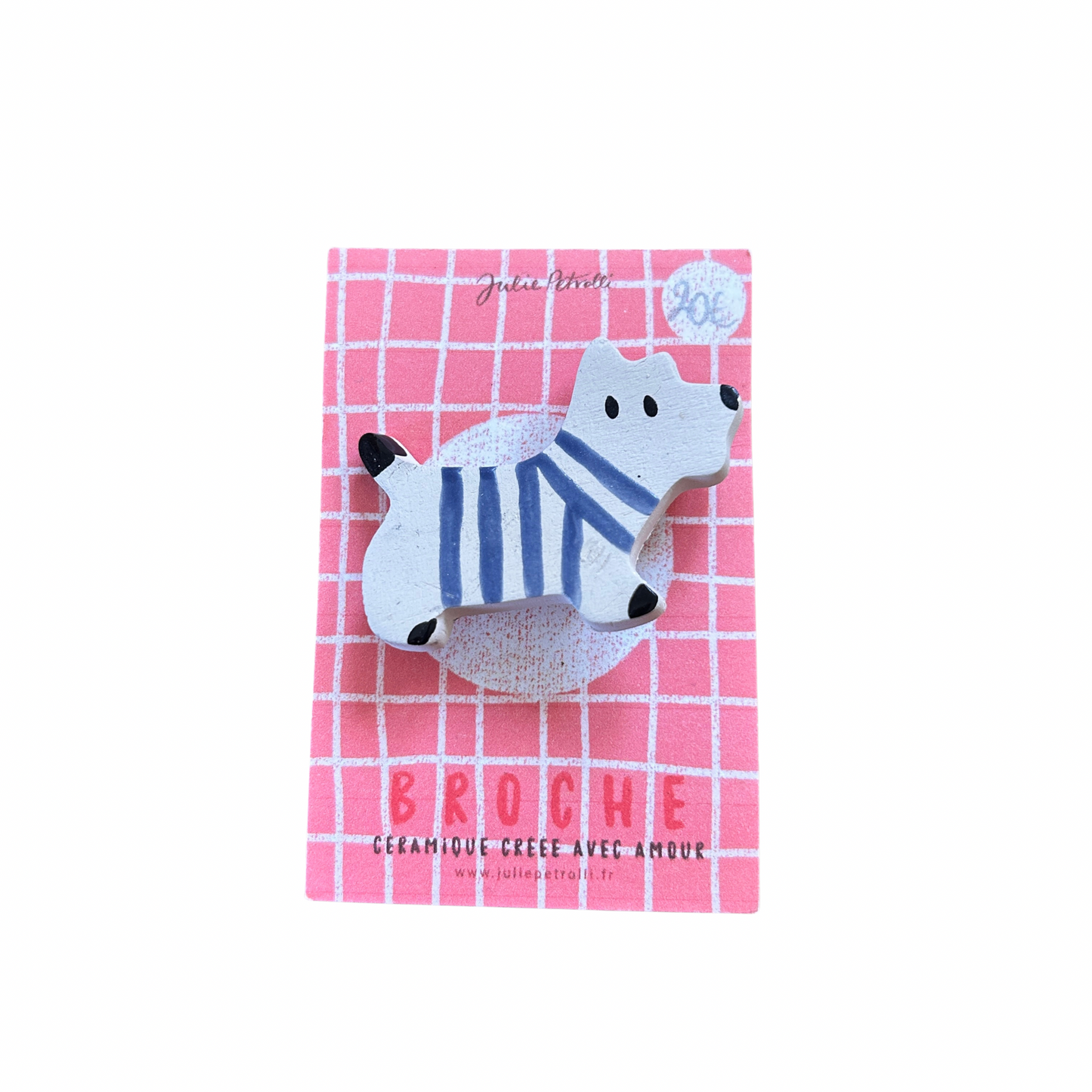 Broche Julie Petrolli