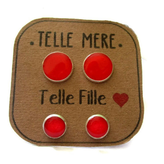 Puces d’oreilles Mère / fille Dans l’air du temps