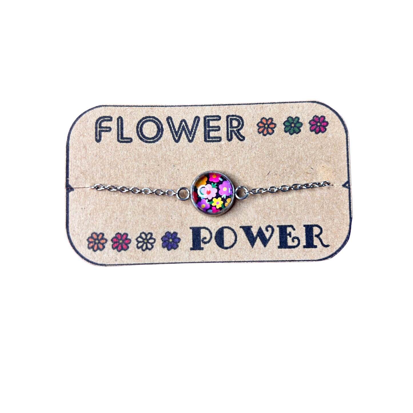 Bracelet cabochon doré Dans l’air du temps