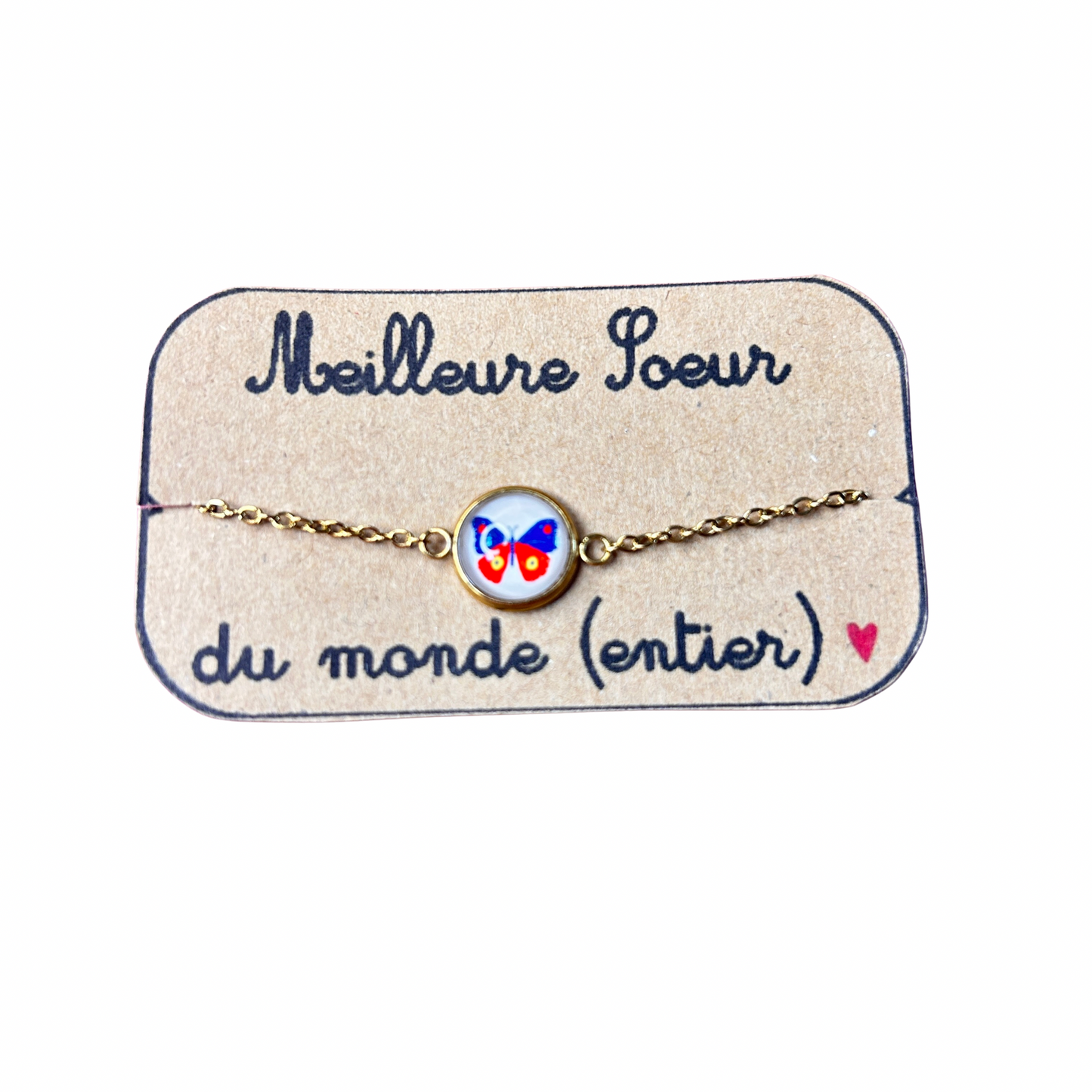 Bracelet cabochon doré Dans l’air du temps