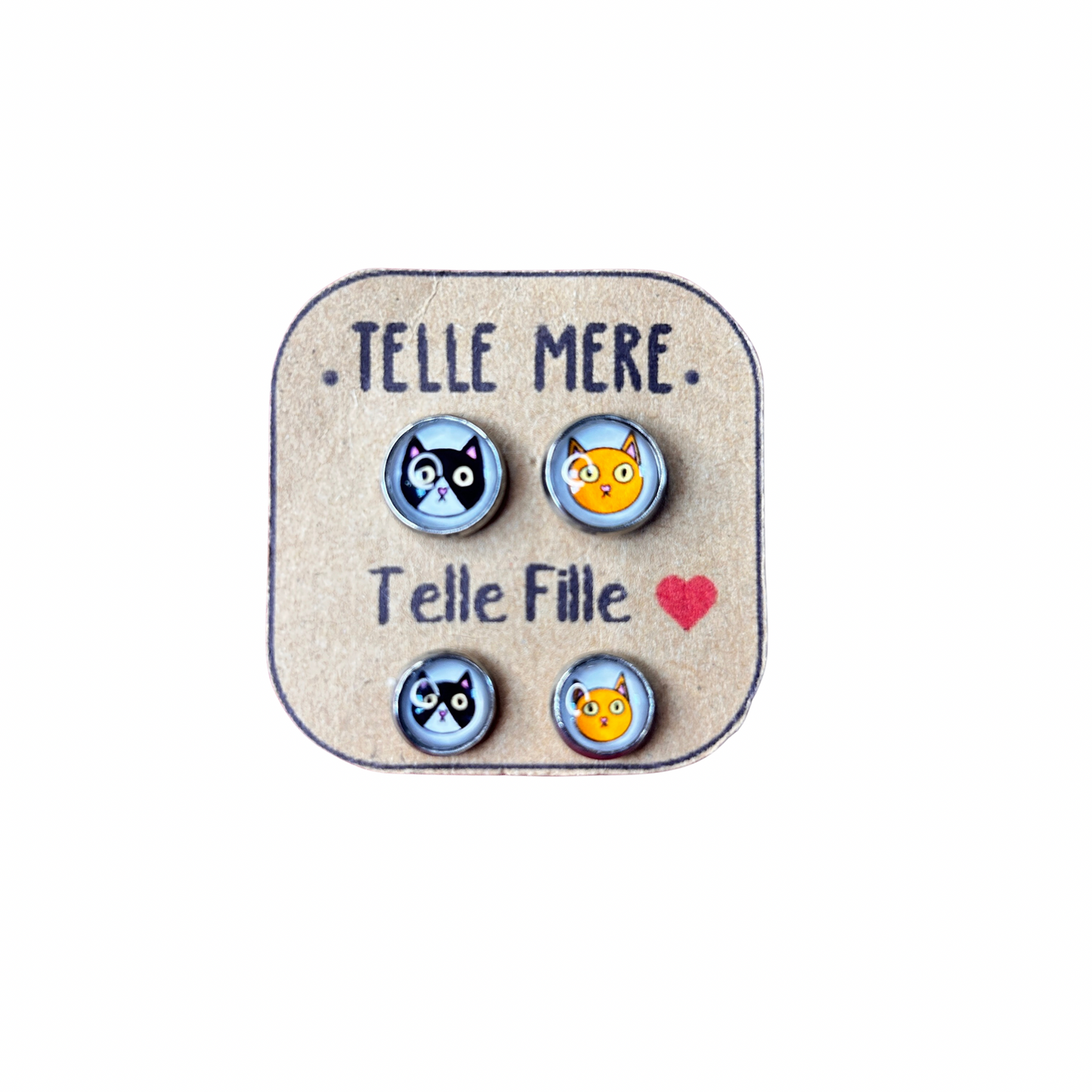 Puces d’oreilles Mère / fille Dans l’air du temps