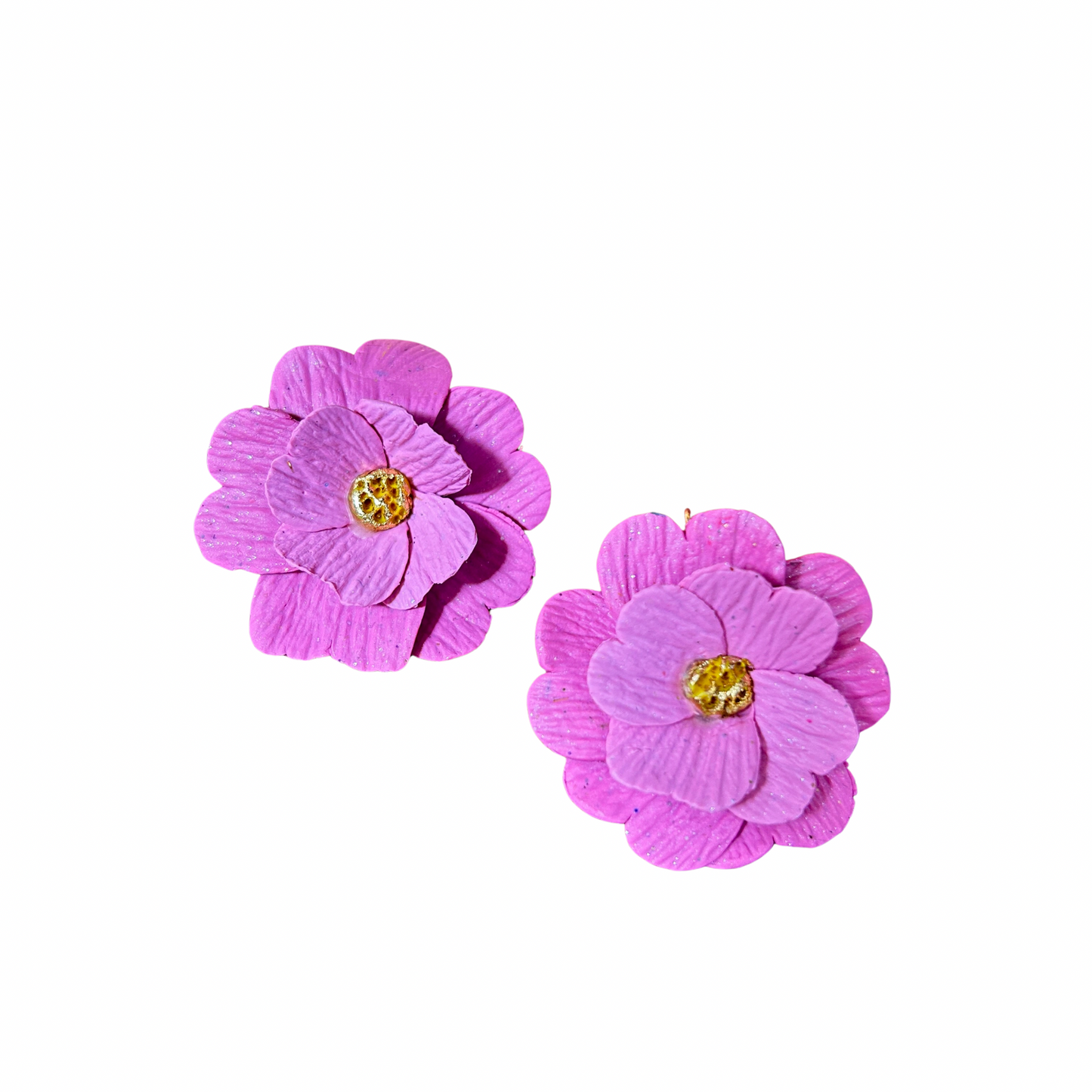 Boucles d’oreilles fleurs Pistil’art