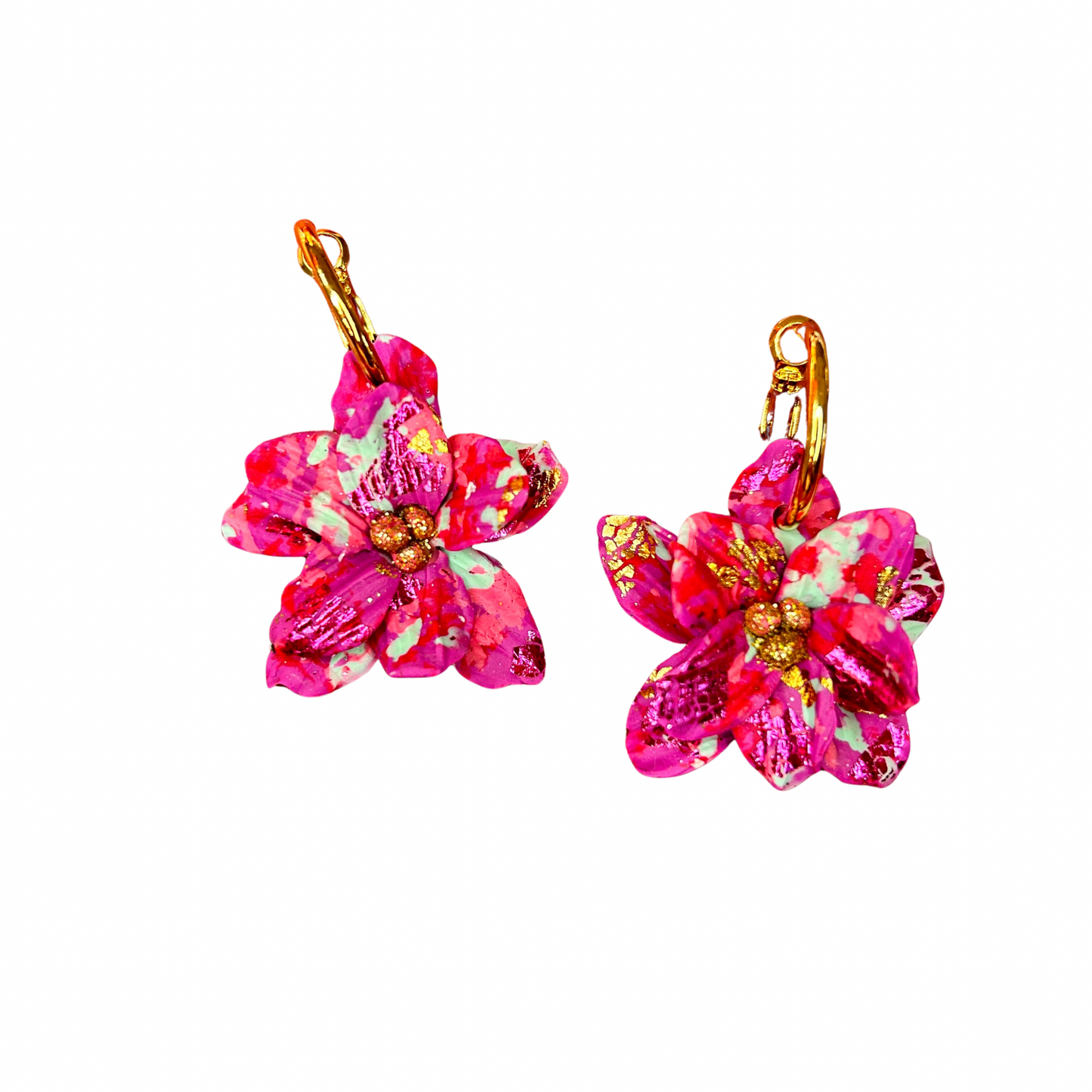 Boucles d’oreilles fleurs Pistil’art