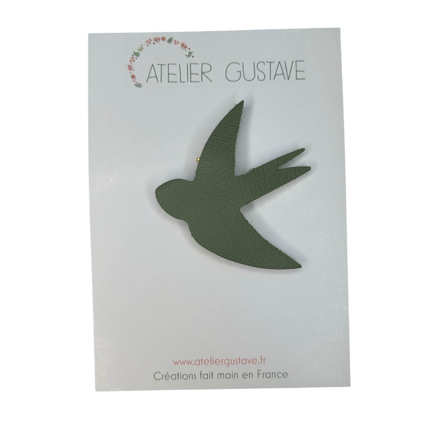 Broche hirondelle Atelier Gustave