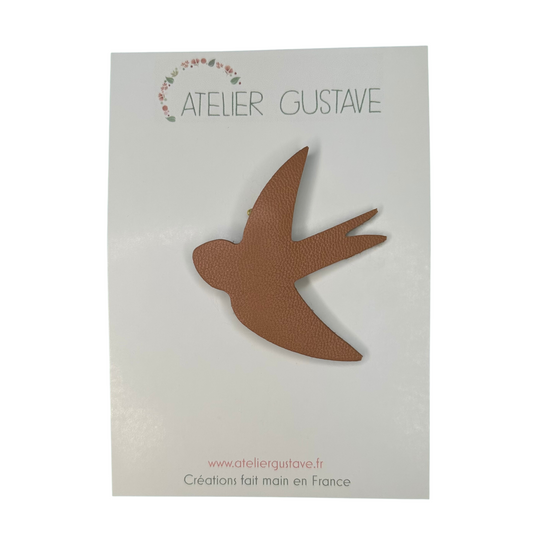Broche hirondelle Atelier Gustave