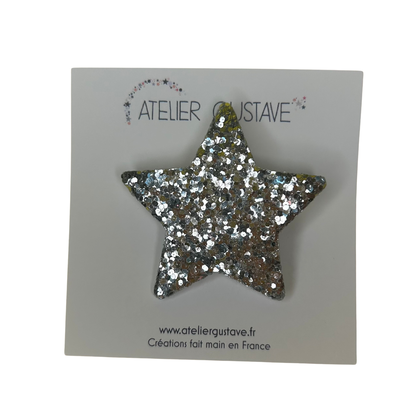 Broche étoile paillettes Atelier Gustave