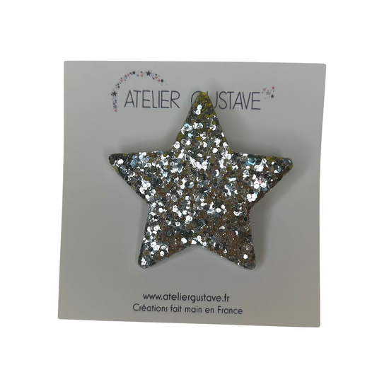 Broche étoile paillettes Atelier Gustave