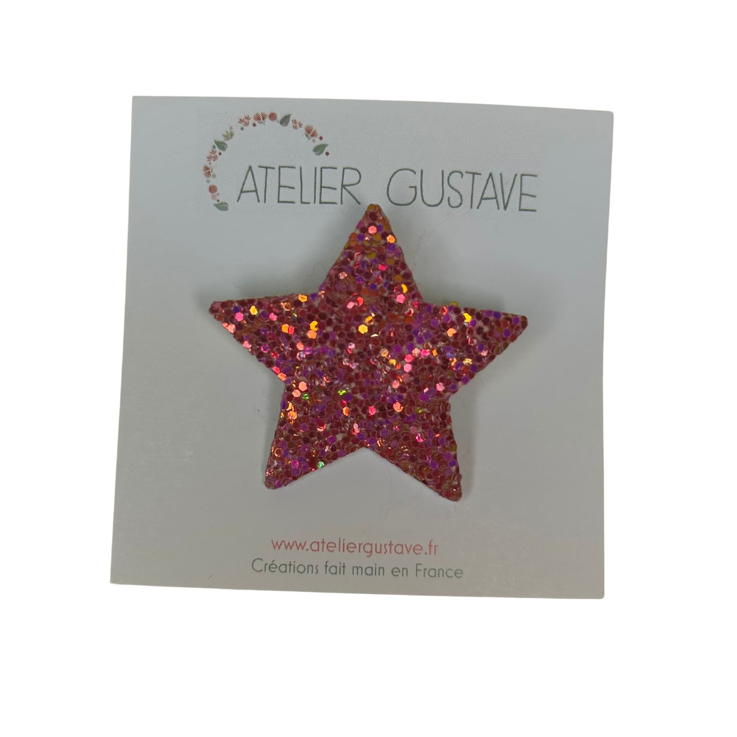 Broche étoile paillettes Atelier Gustave