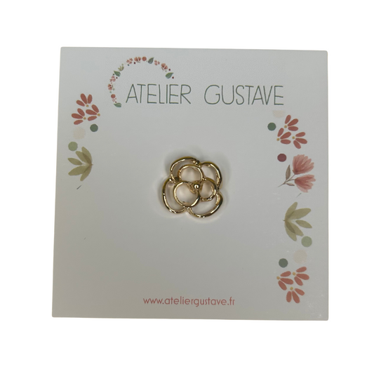 Pin’s rose Atelier Gustave