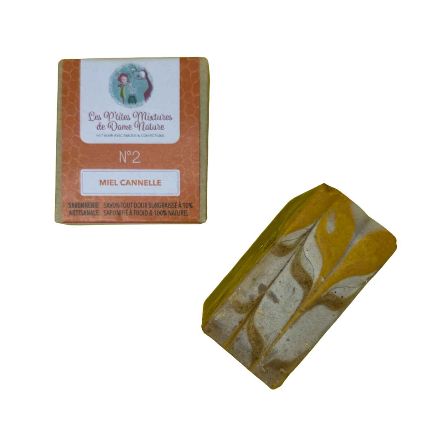 Savon miel cannelle Les p’tites mixtures de dame nature