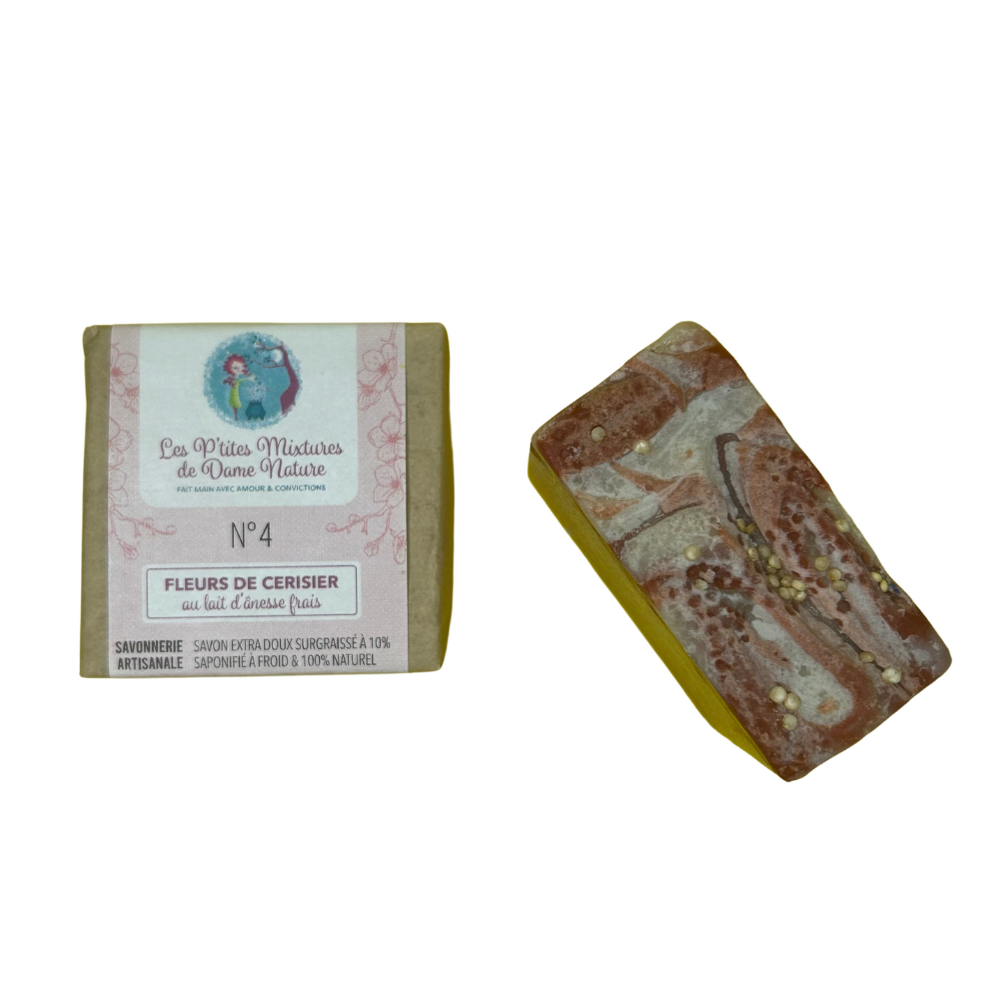 Savon fleurs de cerisier Les p’tites mixtures de dame nature