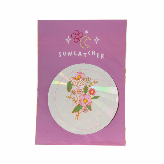 Sticker Suncatcher " flower moon " - créateur d’arc en ciel