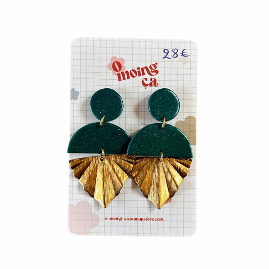 Boucles d’oreilles graphiques O moing ça