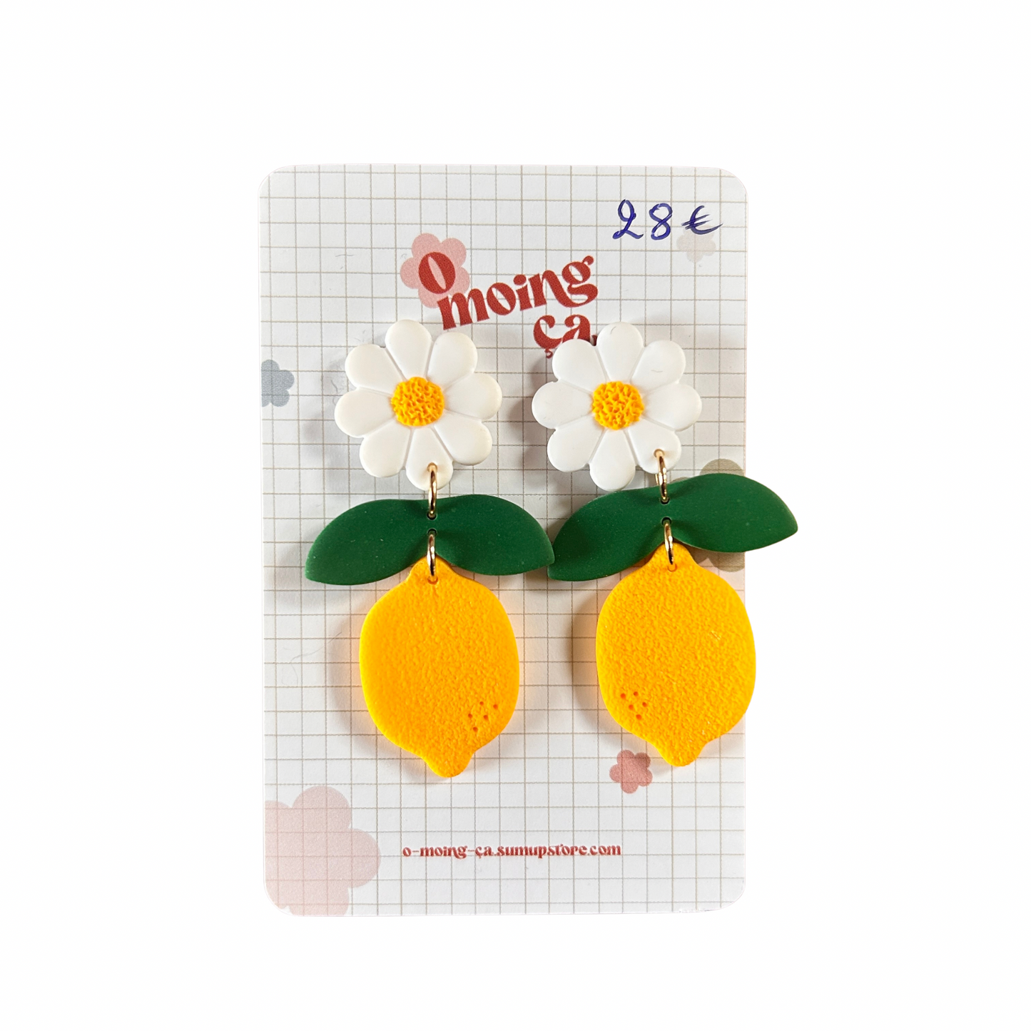 Boucles d’oreilles fruits divers O moing ça