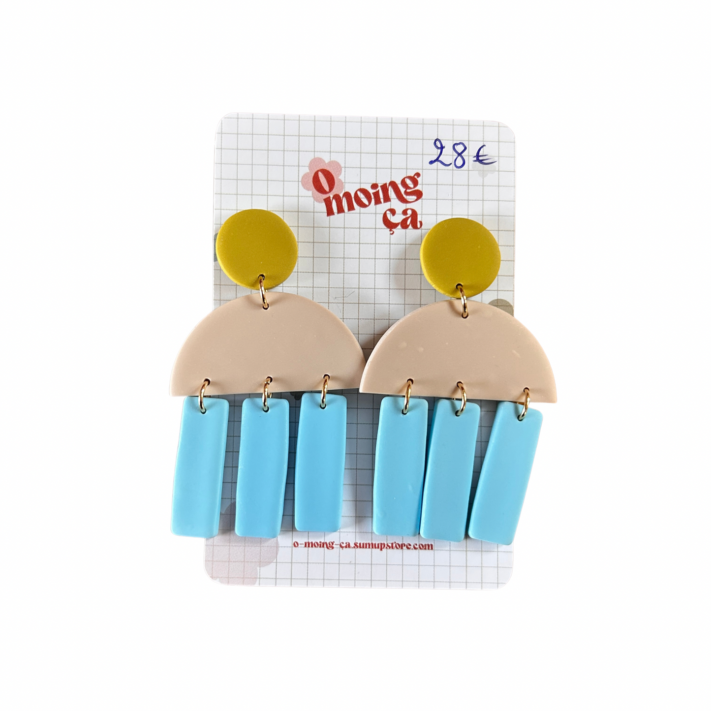 Boucles d’oreilles graphiques O moing ça