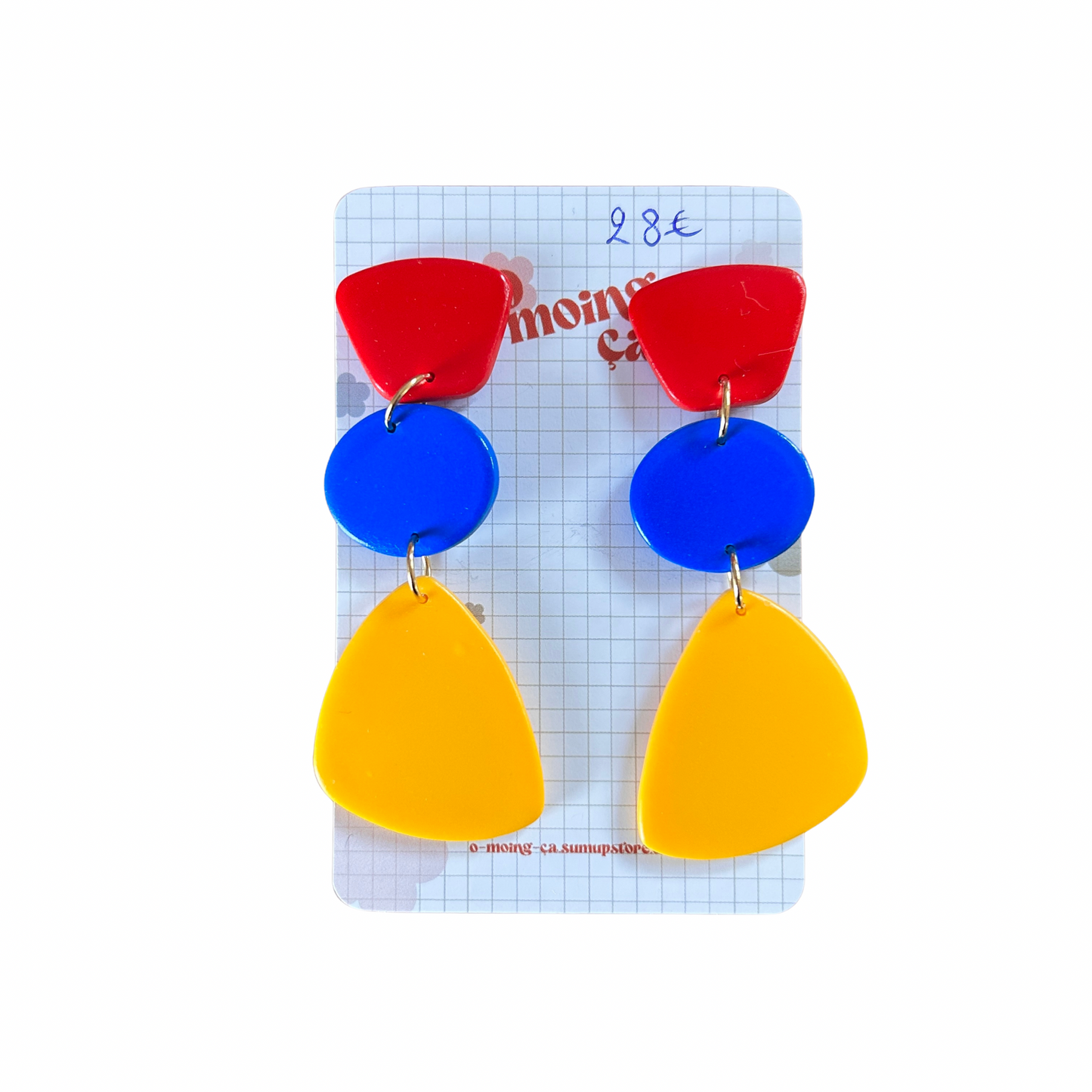 Boucles d’oreilles graphiques O moing ça