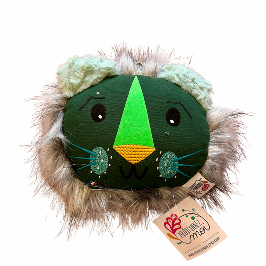 Coussin Lion Déboutonnez-moi