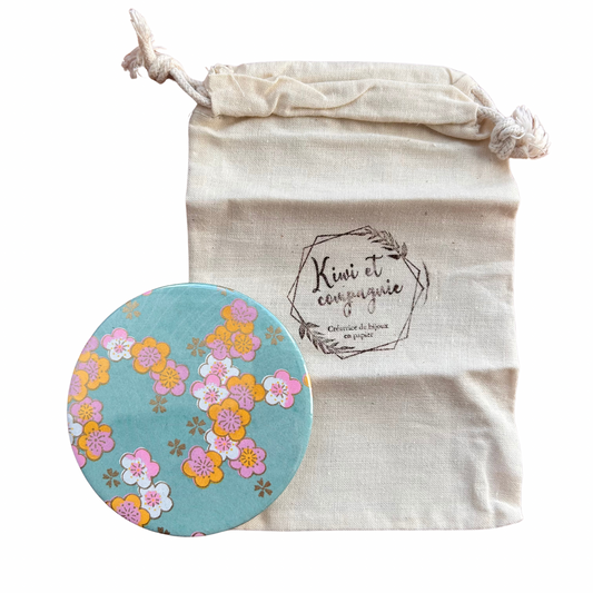 Miroir de poche Kiwi et compagnie