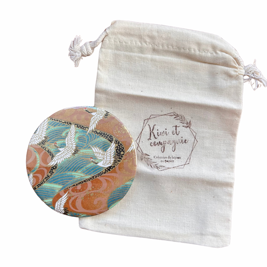 Miroir de poche Kiwi et compagnie