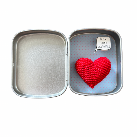 Boîte réconfort minute "tu es extraordinaire " Papier clémentine