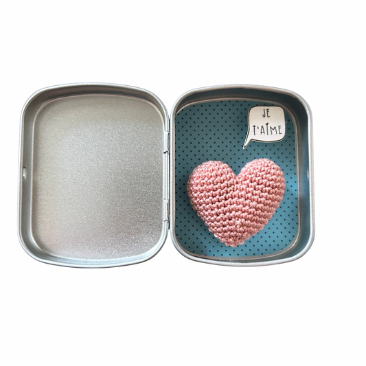 Boîte de réconfort minute " je t’aime " Papier clémentine