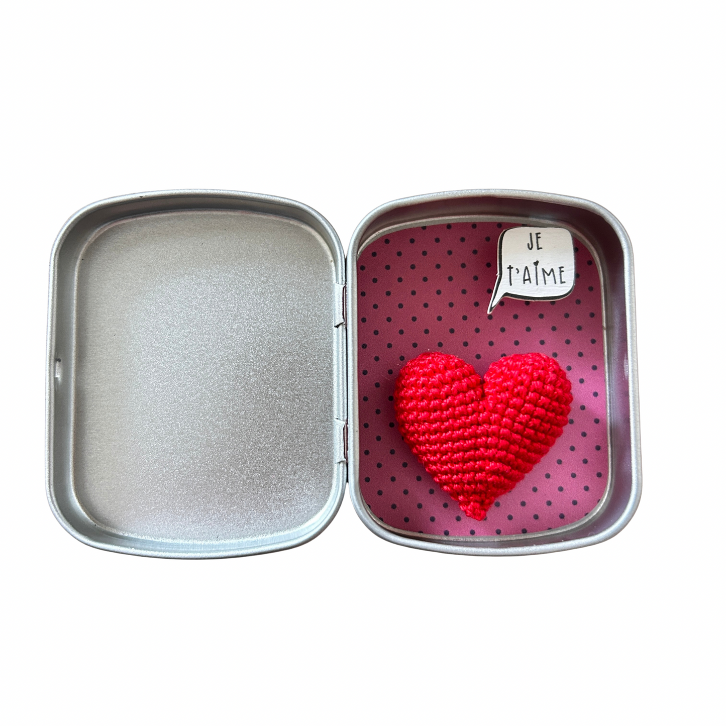 Boîte de réconfort minute " je t’aime " Papier clémentine