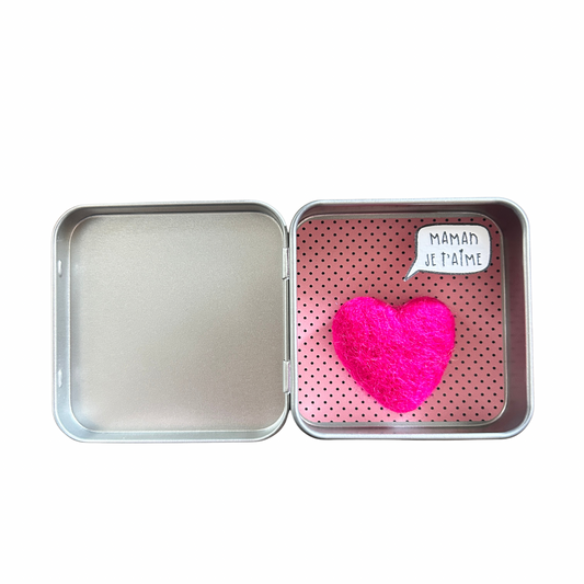 Boîte réconfort minute " maman je t’aime " Papier clémentine