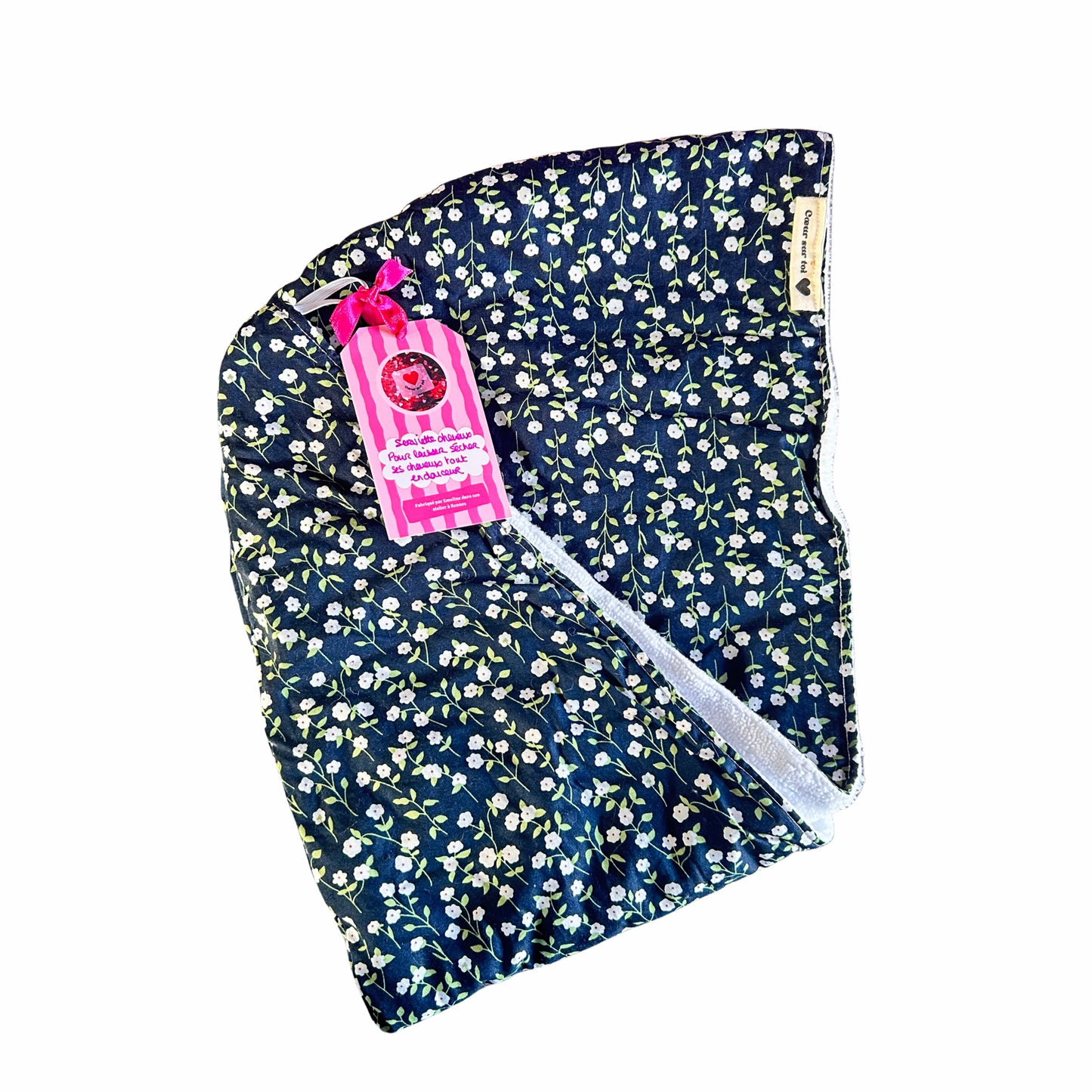 Serviette à cheveux Cœur sur toi