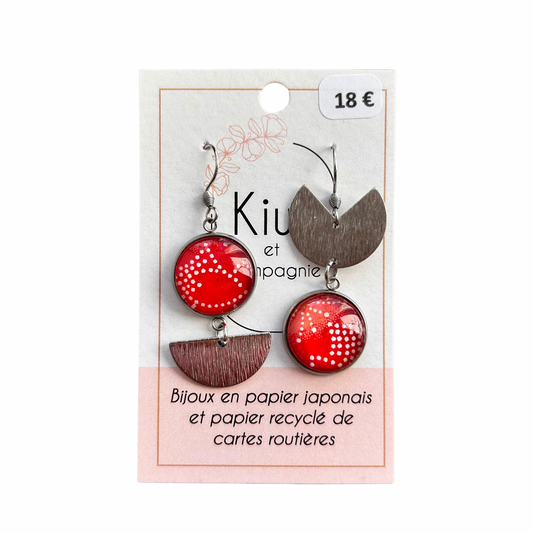 Boucles d’oreilles Kiwi et compagnie